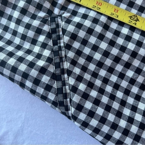Eggie Gingham Checkered Oversized Jacket in Black and White Size Medium - Picture 9 of 11